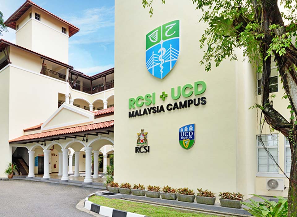 Outside of medical building in Penang